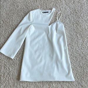 Zara Asymmetrical White Dress